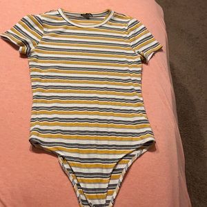 Striped bodysuit